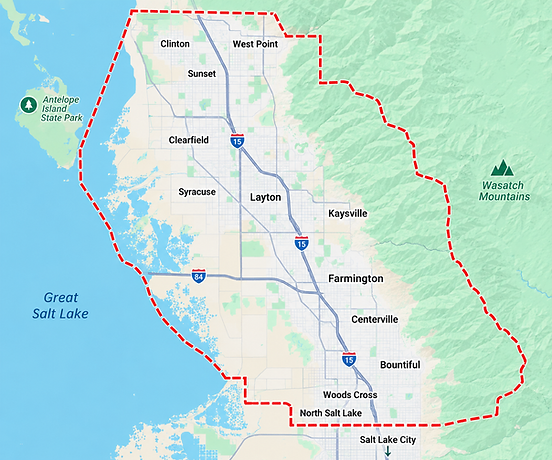Poop Scoop Utah Service Areas in Davis County Utah for pet waste removal services