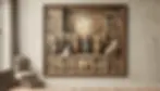 DALL·E 2024-10-23 22.05.22 - A panoramic image of an old, classic painting hanging on a si