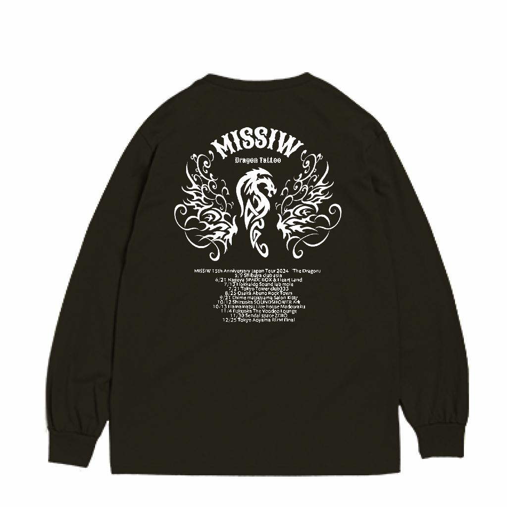 MISSIW☆Dragonツアー長袖Tシャツ（サイン入りMISSIWフォト付）