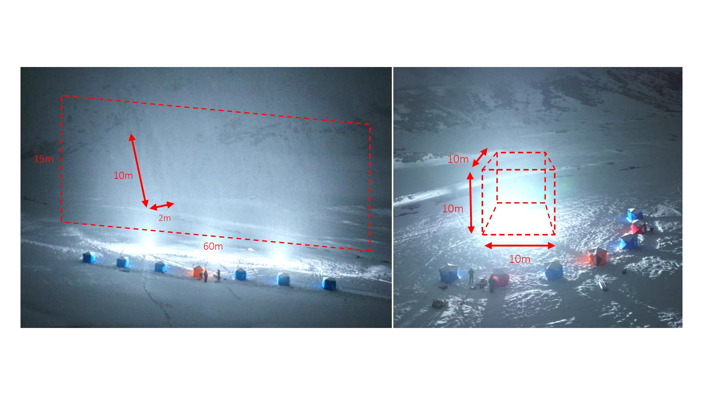 Multi-resolution Image Regression and Correlation to Track Natural Snowfalls over Extreme Spatial Extent