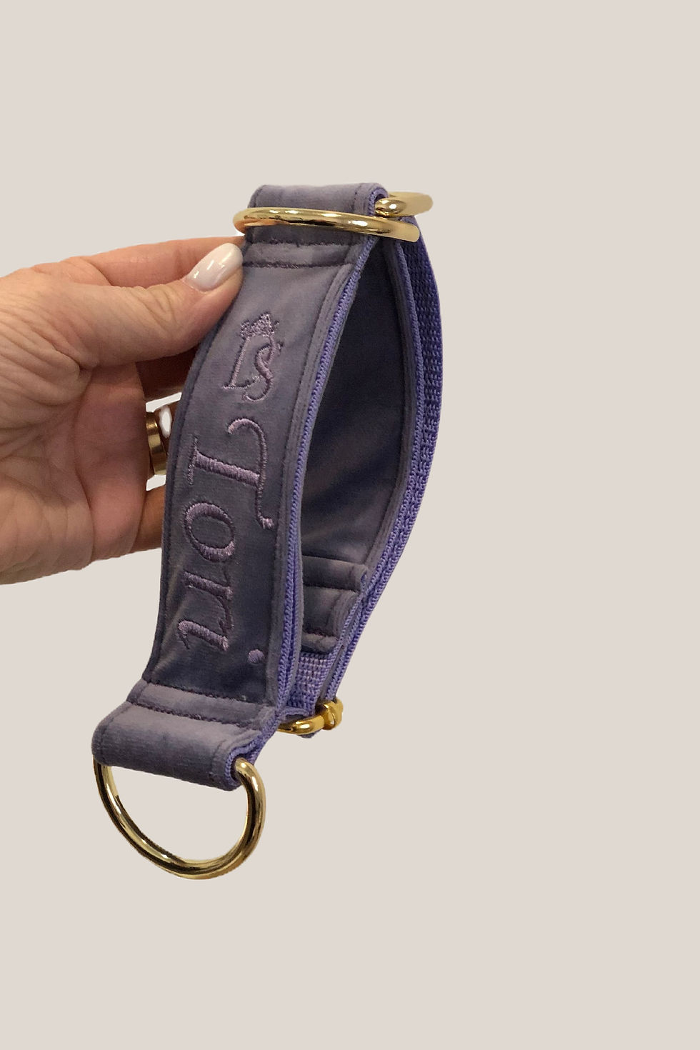 Spersonalizowana obroża półzaciskowa dla psa z haftem imienia