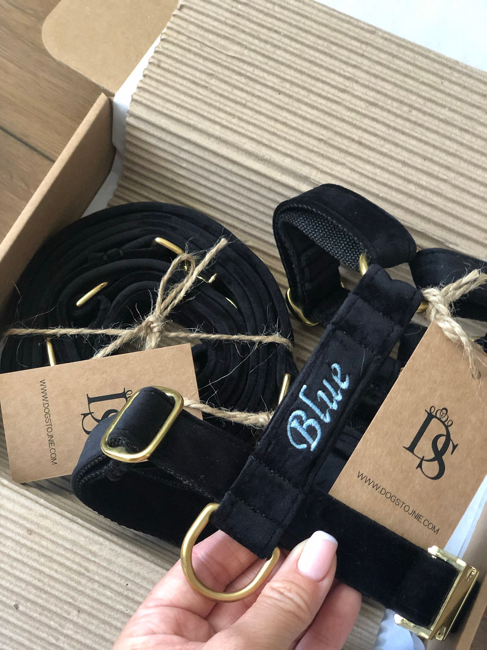 Miniatura: Szelki Guard Black personalizowane szelki