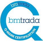 The BM TRADA Q-mark logo, showing that our fire door installations are certified