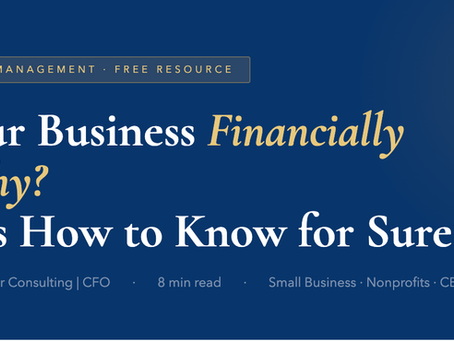 Is your business financially healthy
