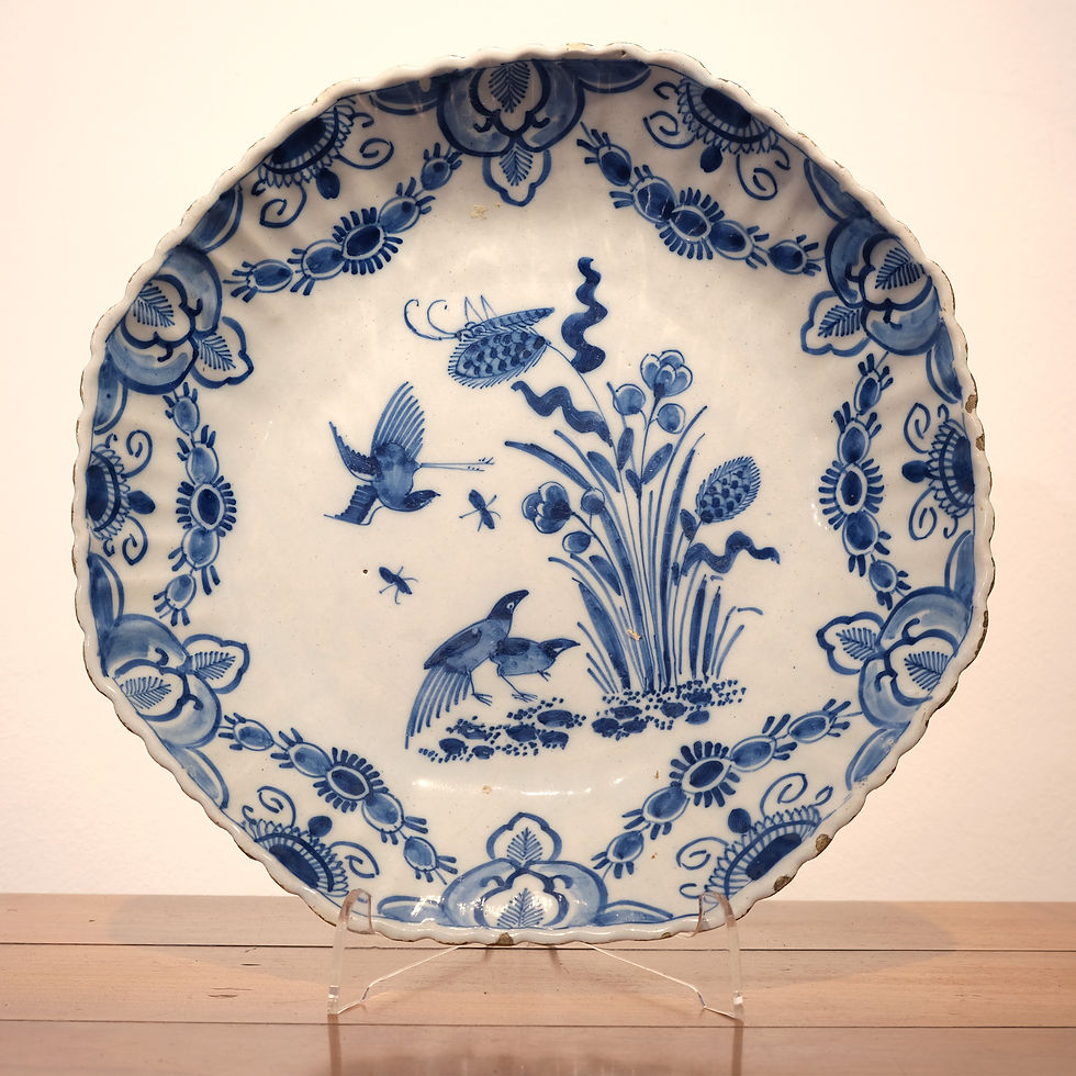 18th Century Blue and White Delft Dish