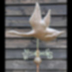 A 20th Century Copper Goose Weather Vane