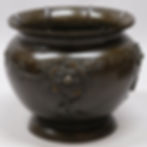 Meiji Period Japanese Bronze Jardiniere