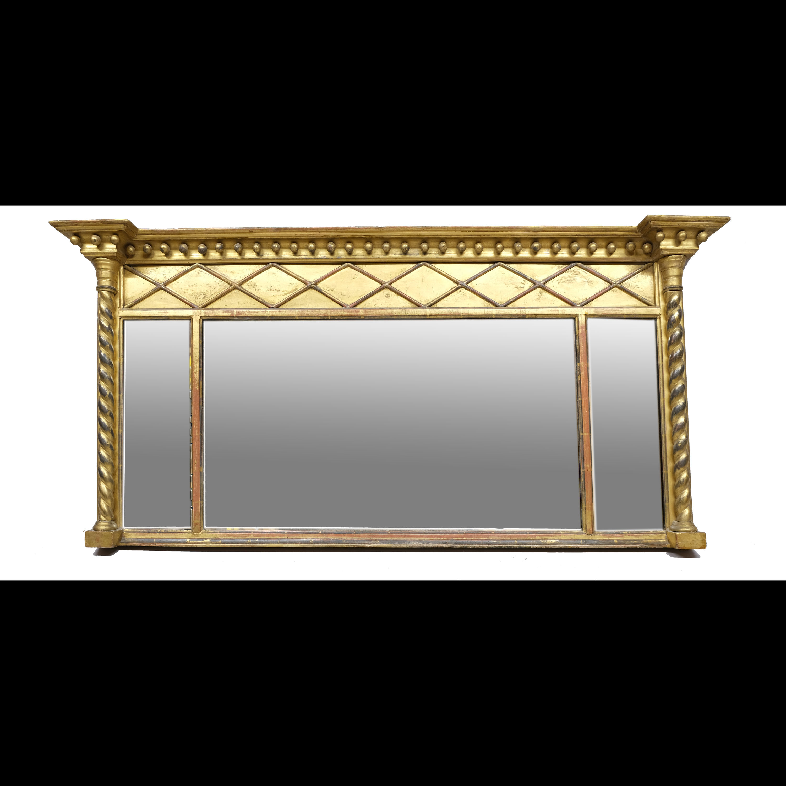 Regency Overmantle Giltwood Mirror