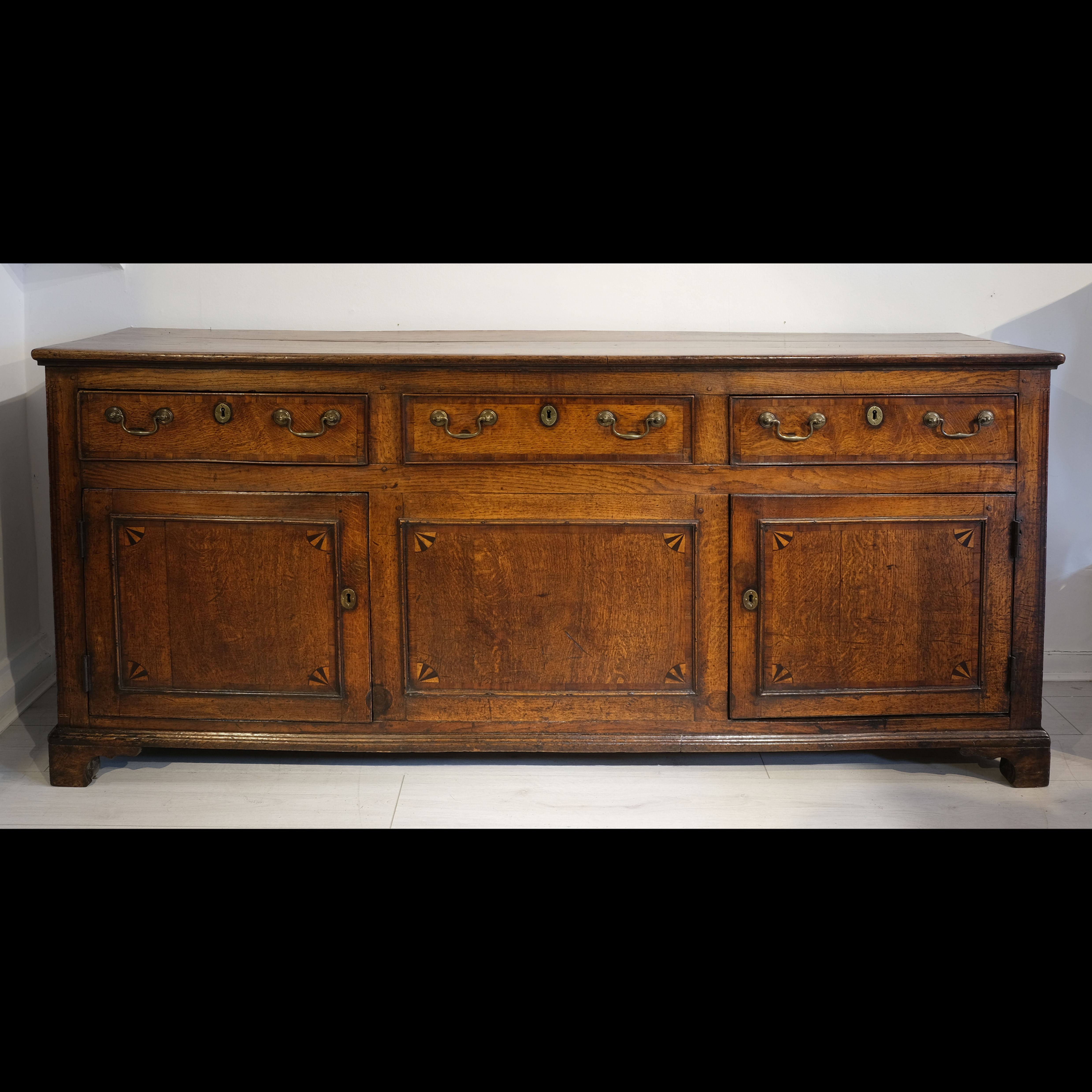Mid 18th Century English Oak Cupboard Dresser Base
