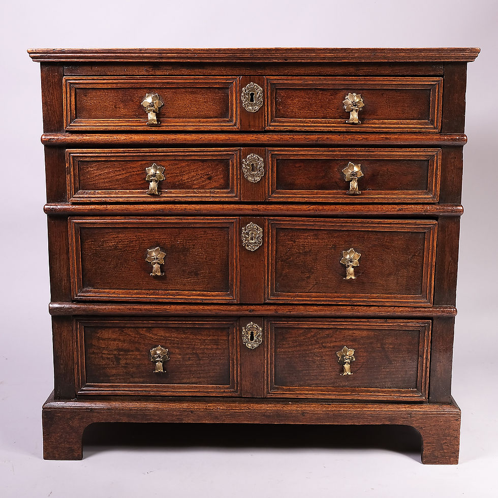 Early 18th Century English Oak Chest of Drawers
