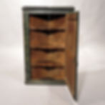 Thumbnail: An Early 18th Century Painted Hanging Corner Cupboard