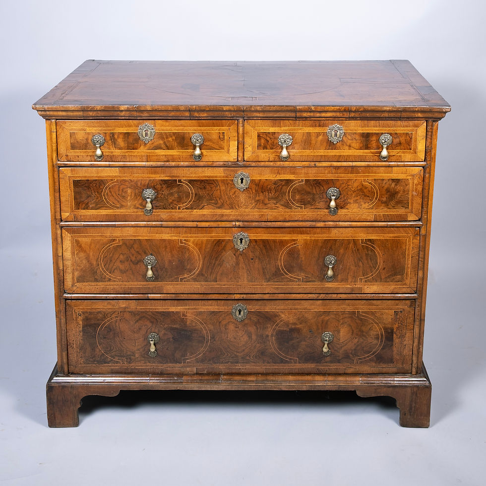 Early 18th Century Inlaid Walnut Chest of Drawers