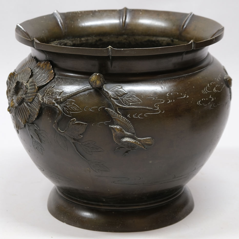 Thumbnail: Meiji Period Japanese Bronze Jardiniere