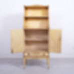 Late 18th Century George III Painted Waterfall Bookcase