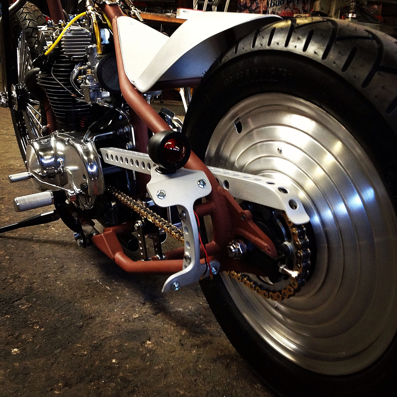 Quadrant Skeleton license plate lamp bracket Yamaha XS 650 Honda Chopper
