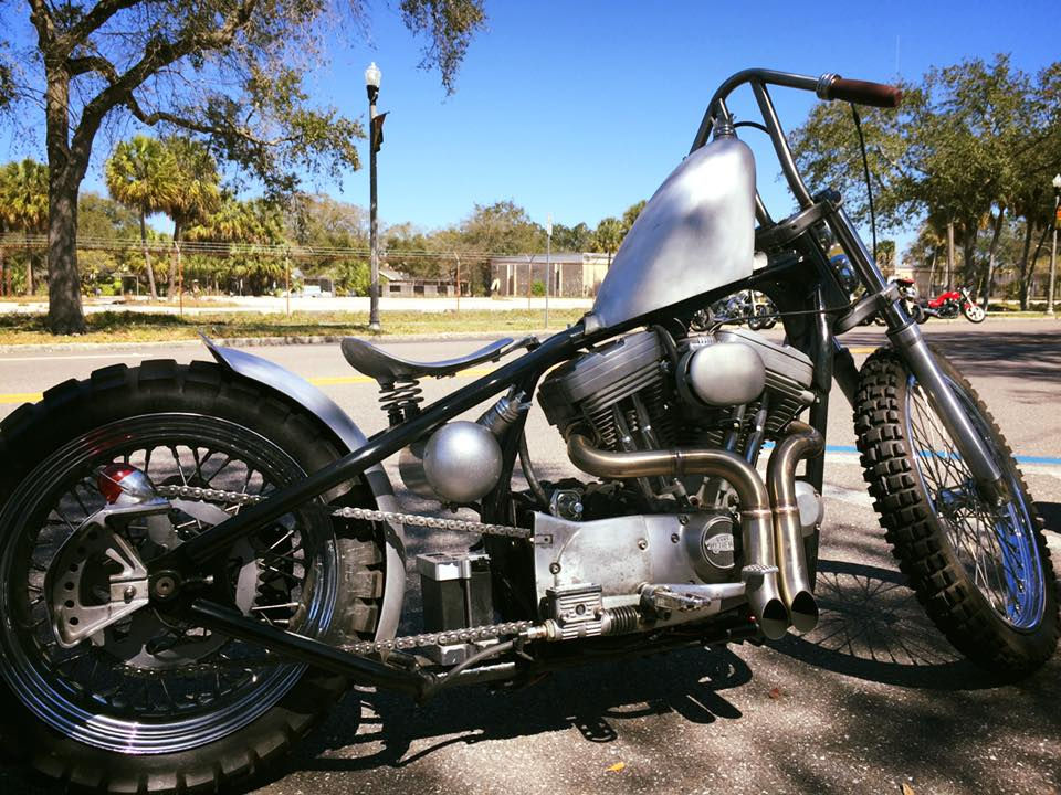 Skeleton Quadrant Motorcycle Side mount licence plate bracket