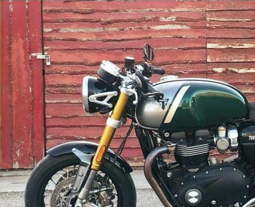 Thumbnail: Thruxton RS motorcycle LED front micro indicators