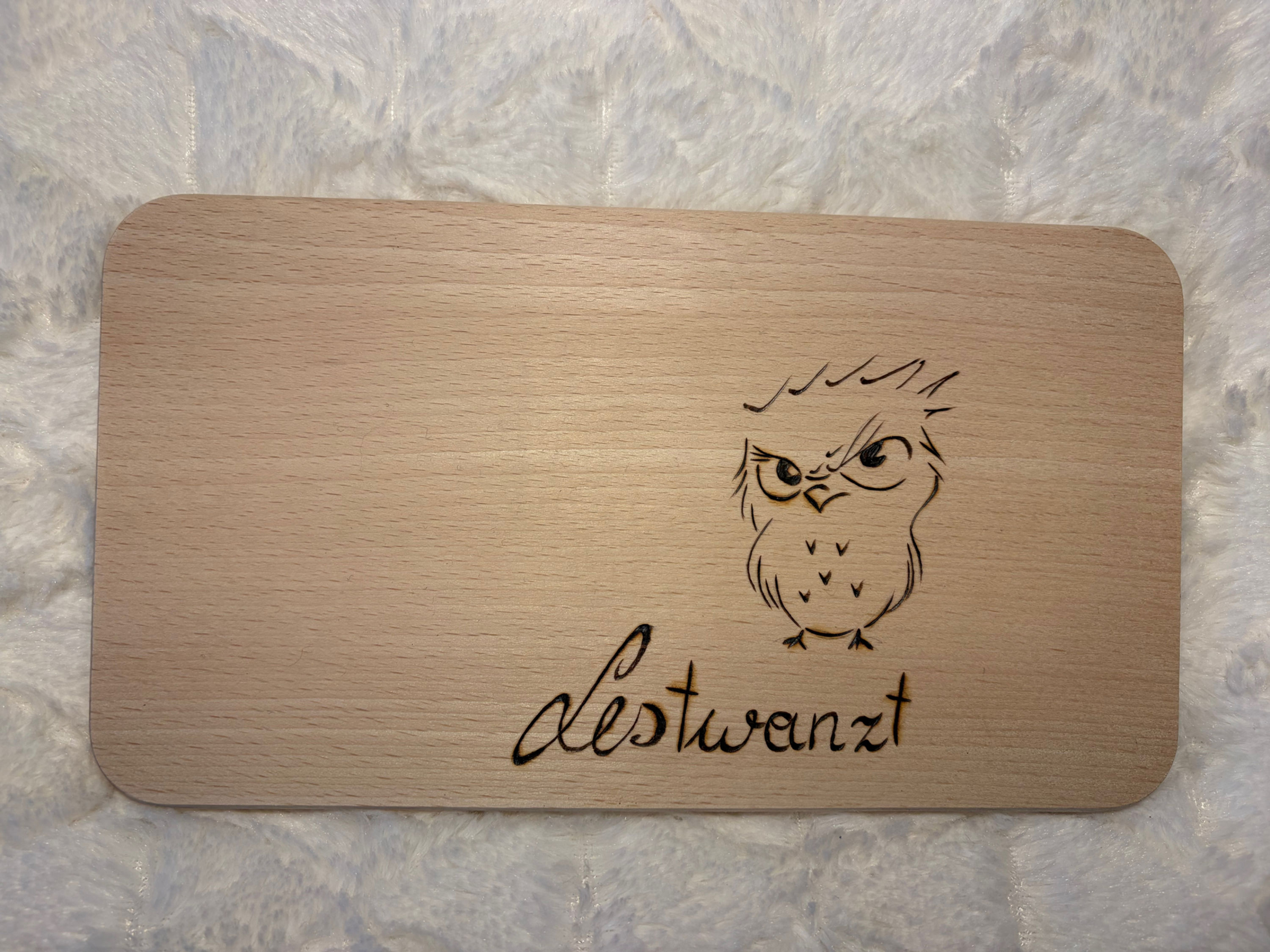 Jausenbrett 'Lestwanzt' (anstrengende Person)