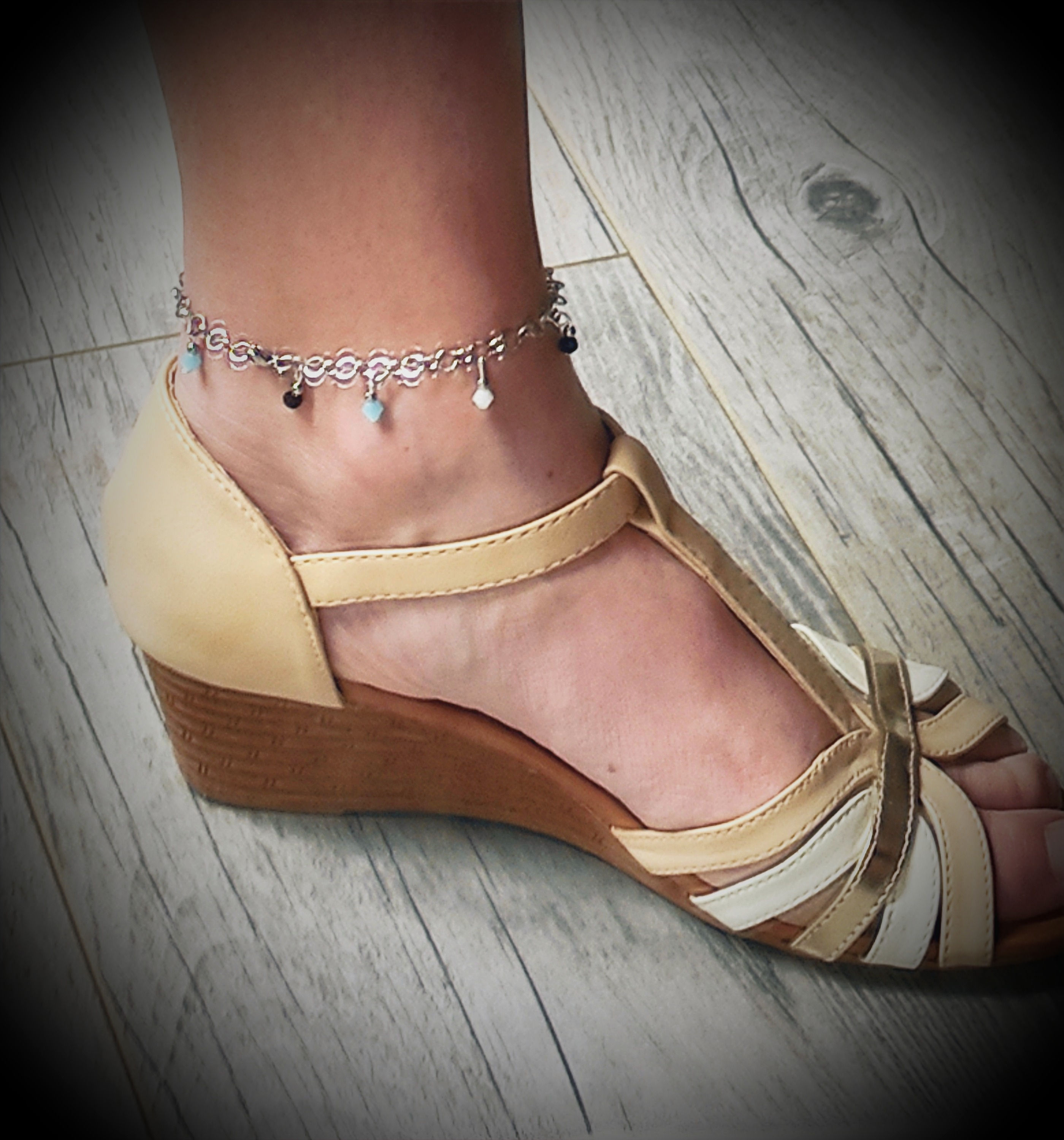 Bracelet chainette de cheville