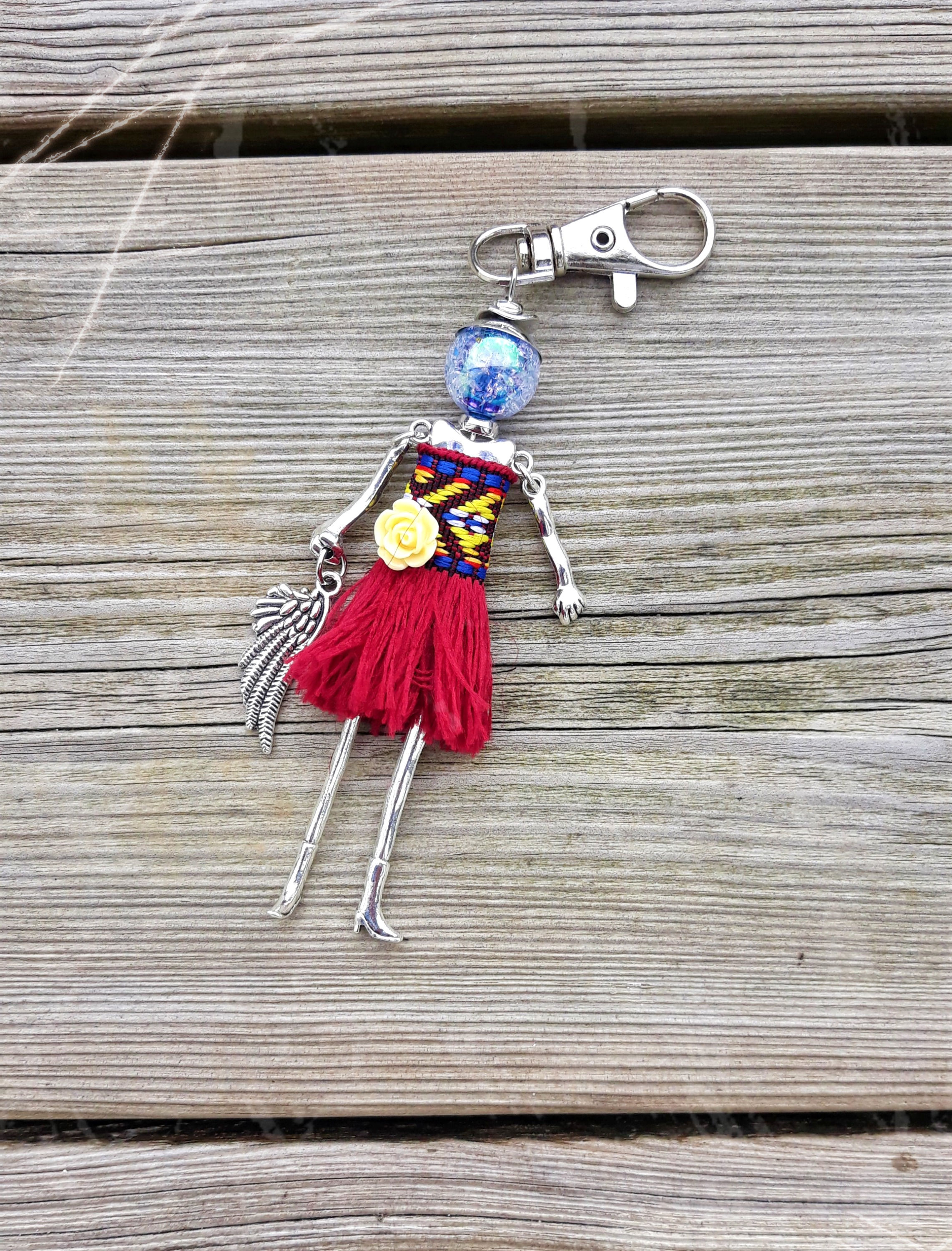 porte clés poupée bijoux