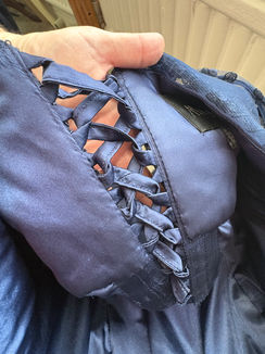 Internal view of finished corset