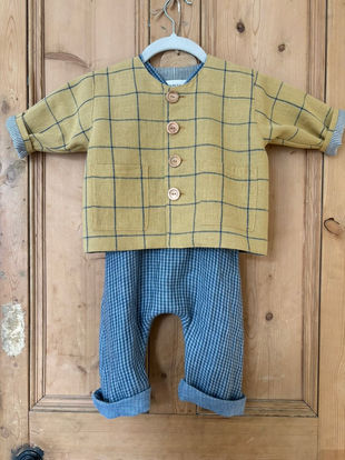 Linen Woven Overalls and Cotton 'Rupert' Jacket