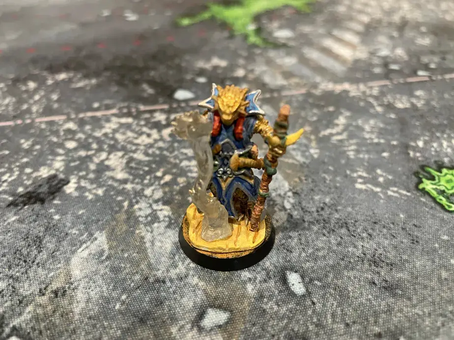 Used RPG Miniatures: Dragonborn Wizard