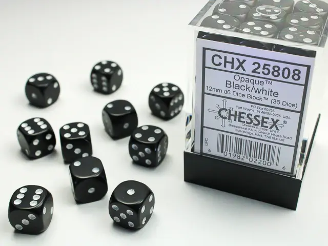 Thumbnail: Opaque 12mm D6 Dice