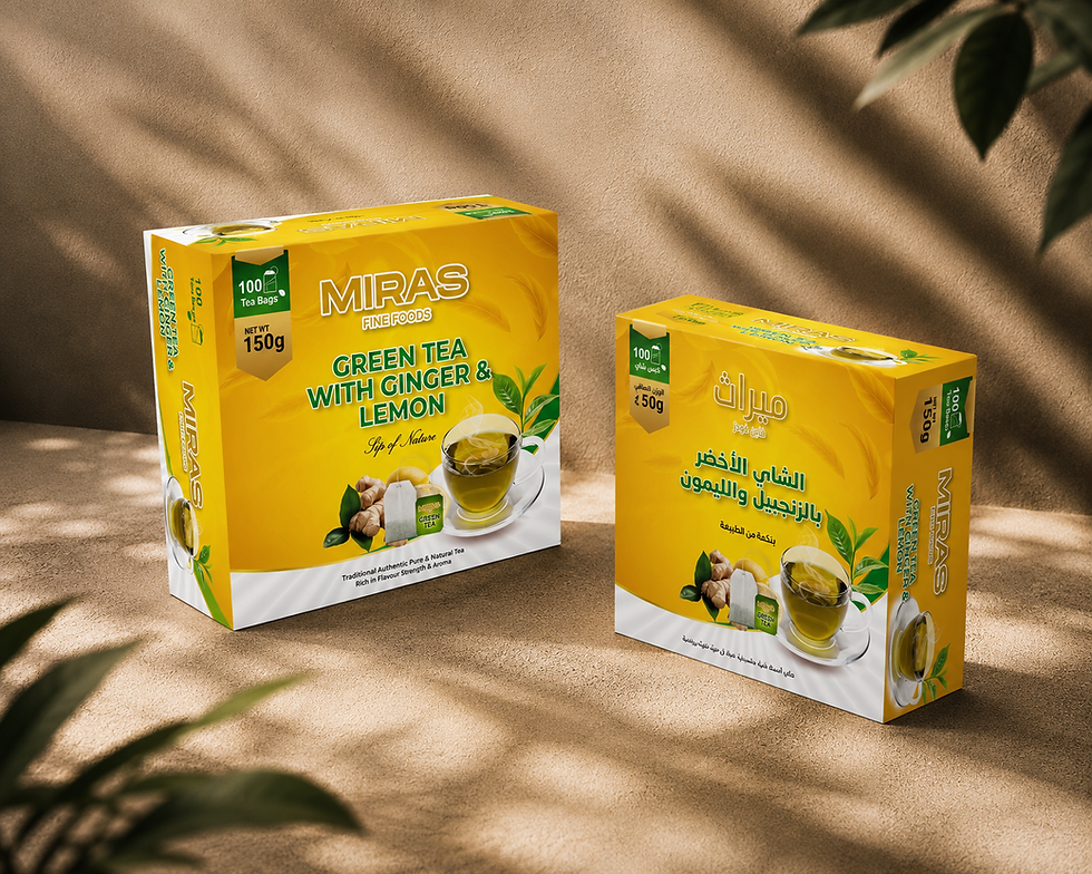 Green Tea with Ginger and Lemon