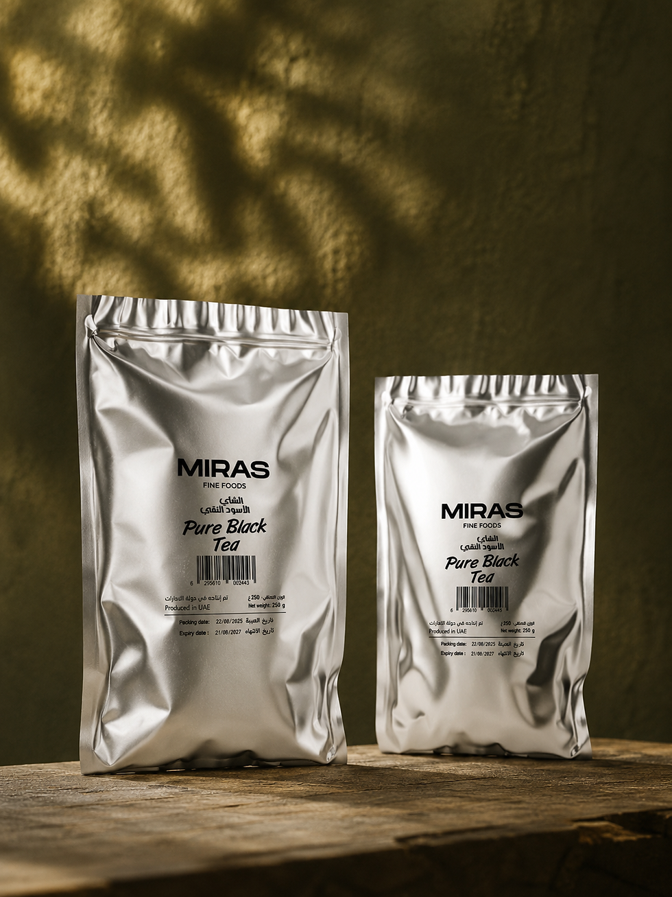 Pure Black Tea Silver Pouches