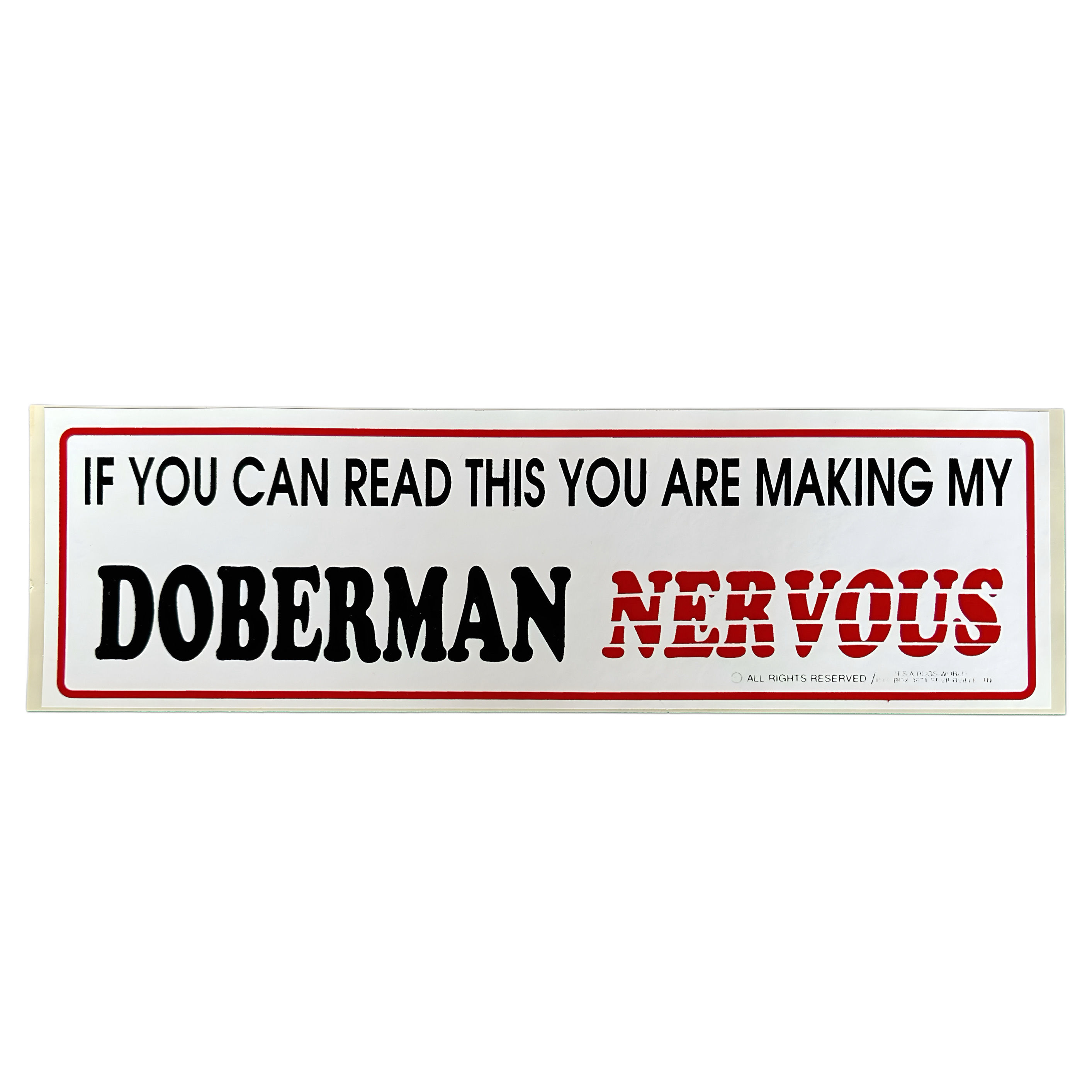Doberman Auto Sticker