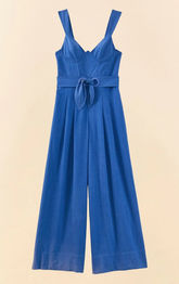 Farm Rio Blue Belted Jumpsuit