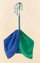 Farm Rio Blue and Green Crop Top