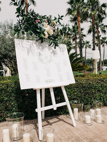Wedding seating plan for luxury weddings Mallorca.