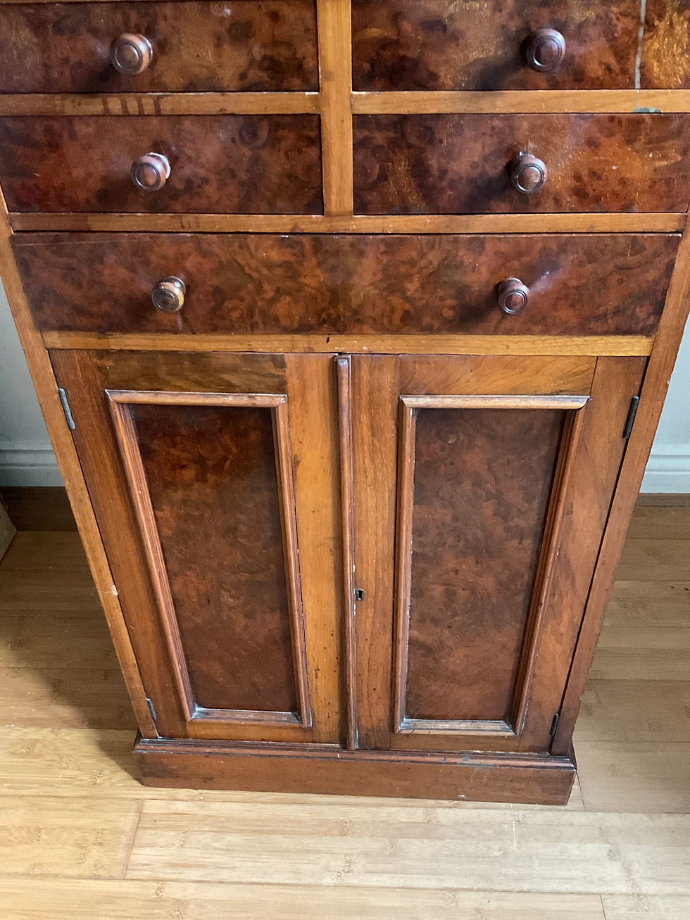Thumbnail: An authentic 1912 Edwardian dental cabinet by The Dental Manufacturing Company base