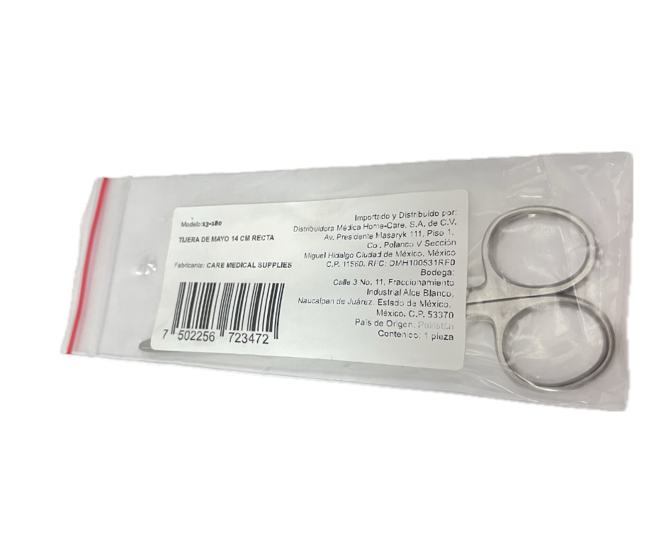 Tijera mayo 14 cm recta (hom)