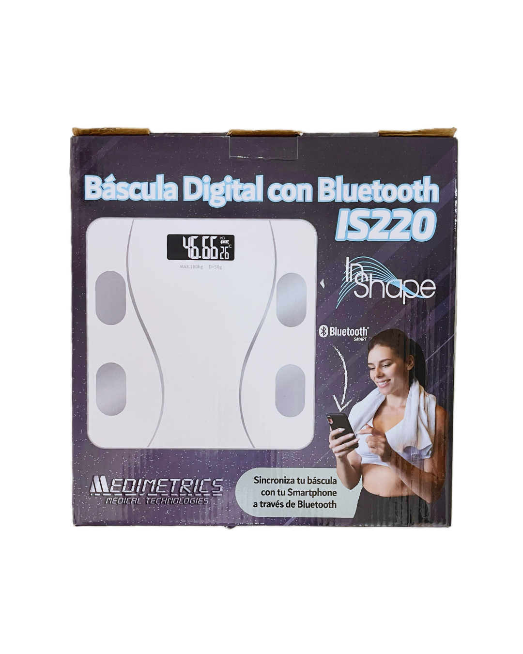 BASCULA DIGITAL IN SHAPE IS220 CON BLUETOOTH