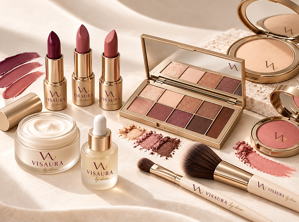 VISAURA Pflegeprodukte, Lippenstifte und Lidschattenpalette