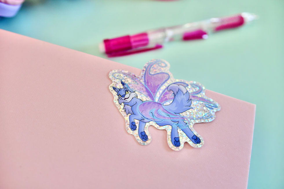 Thumbnail: Magical Faerie Lupe - Glitter Vinyl Sticker