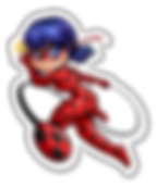Stardust Chibi - Miraculous Ladybug Glossy White Vinyl Sticker