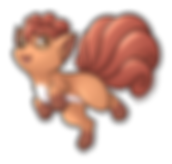 Vulpix - Clear Glossy Vinyl Sticker