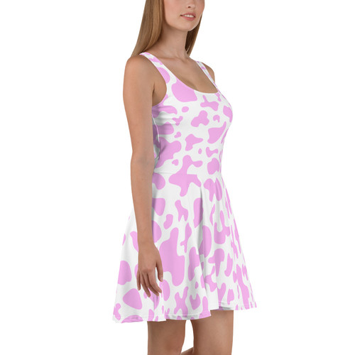 pink cow print dress Western Wear Cow Print Dress