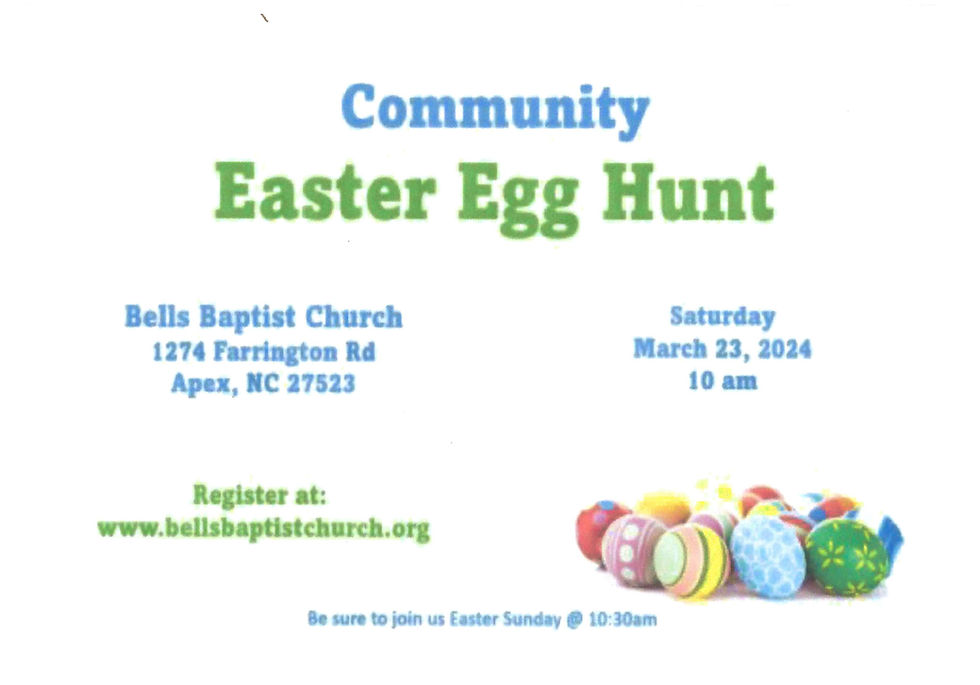 Easter Egg Hunt Rescheduled 
