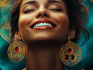 Woman smiling with eyes closed, representing joy, gratitude, and how smiling raises your vibration and supports nervous system regulation.