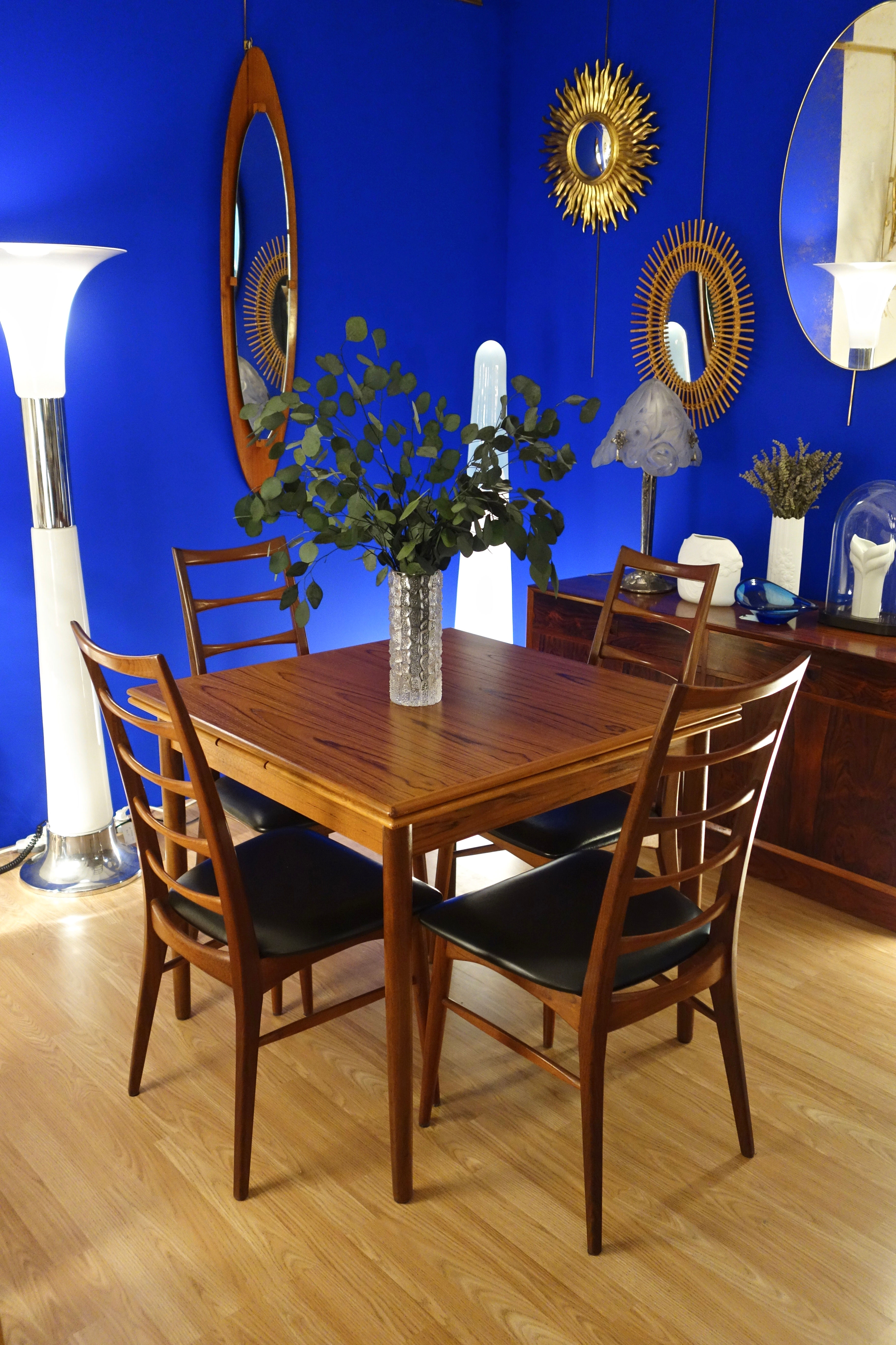 Table à manger scandinave en Palissandre par Poul Hundevad, Danemark 1960's