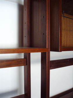 Bibliothèque modulable portugaise en teck de Jose Espinho vintage années 60