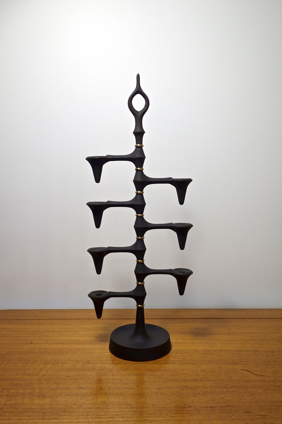 Miniature : Bougeoir articulé en fonte par Jens Harald Quistgaard pour Dansk Designs, Danemark 1960's