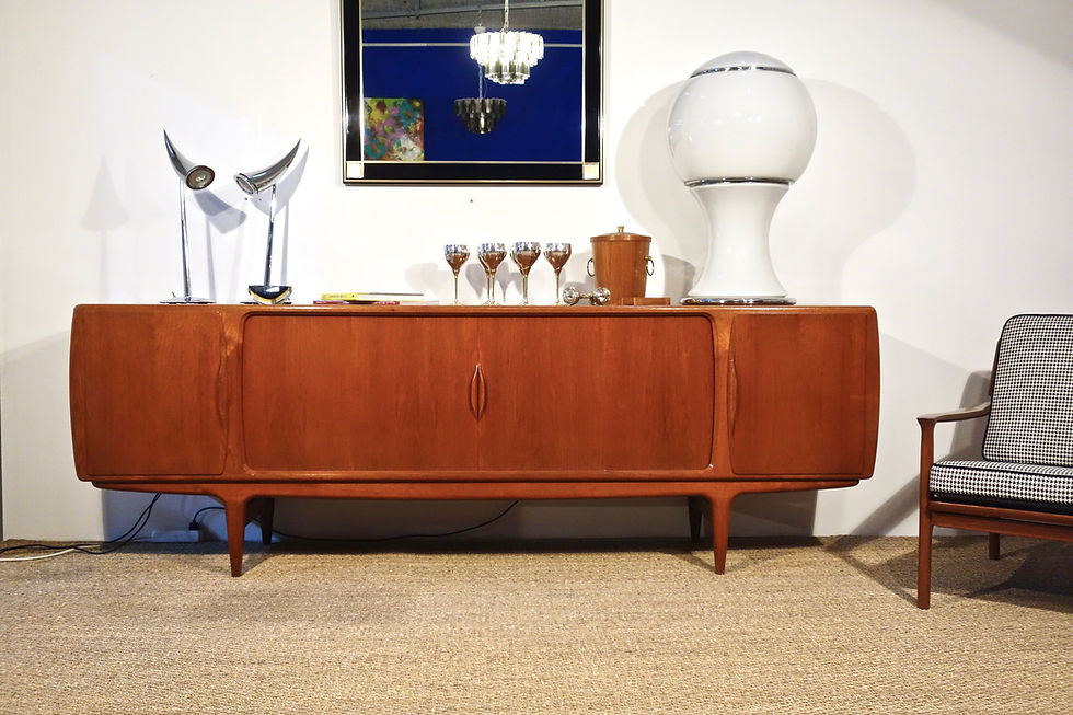 Miniature : Enfilade scandinave en teck de Johannes Andersen pour Uldum Møbelfabrik, Danemark 1960's