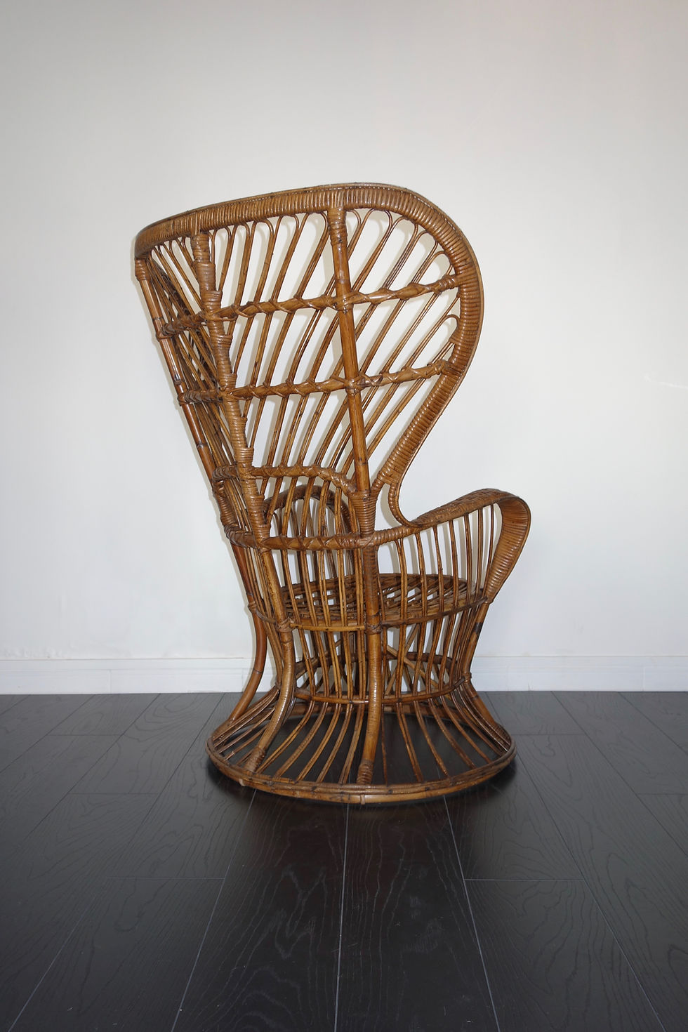 Miniature : Fauteuil en rotin de Gio Ponti & Lio Carminati pour Bonacina, Italie 1950's, Italie