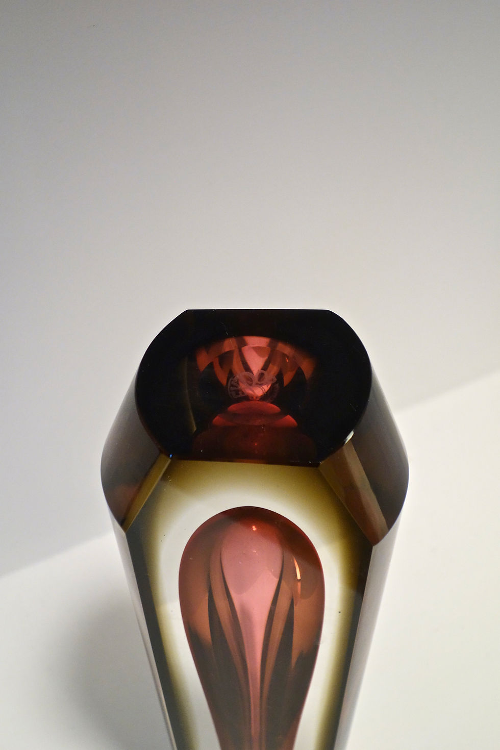 Miniature : Vase tchèque en verre de Pavel Hlava pour Exbor des années 1950's